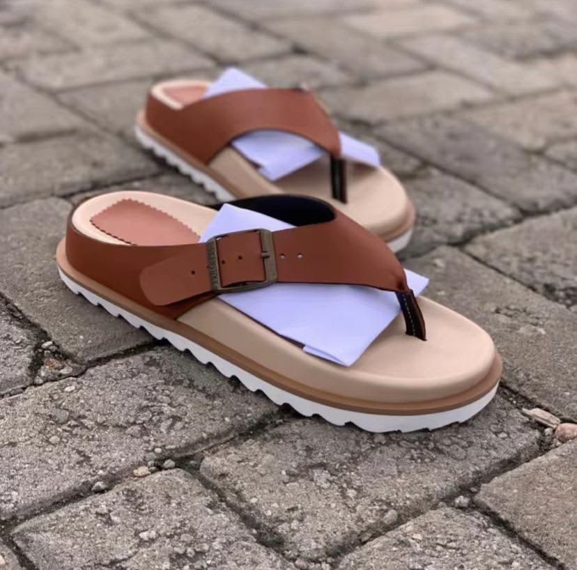 Sandale Amina — sandale en cuir véritable Femme